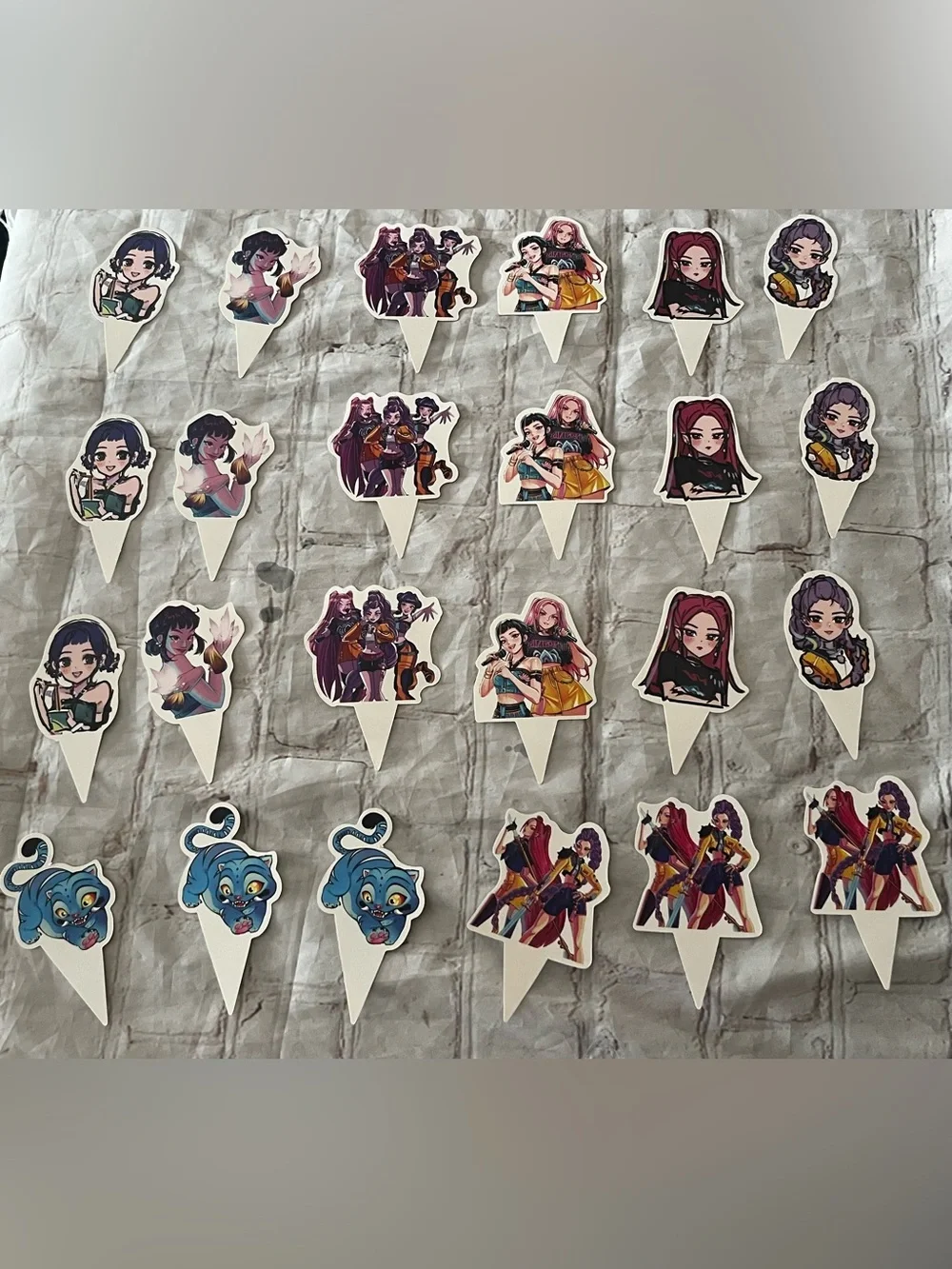 KPop Demon Hunters Birthday Party Decorations Balloons Cake Topper Banner Set